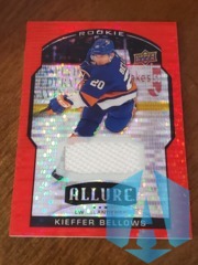 2020-21 UD Allure Red Rainbow Jersey Patch Rookie RC Kieffer Bellows