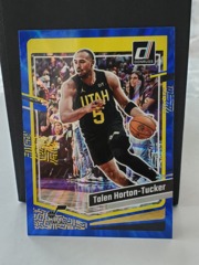 2023-24 Panini Donruss Talen Horton-Tucker #49 Blue Laser Holo 26/49 Utah Jazz