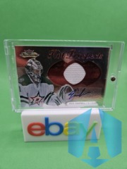 2013-14 Fleer Showcase Jack Campbell Hot Prospects Rookie Patch Auto /27 #184 RUBY RED GLOW