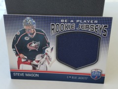 2008-09 Upper Deck Be A Player Rookie Jerseys Steve Mason #RJ-SM Blue Jackets