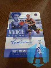 2020-21 Panini Illusions Basketball Rookie Signs Nico Mannion RC AUTO Warriors