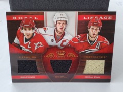 2012-13 Panini Anthology Royale Lineage Francis Staal Staal Triple Jerseys #RL-CAR Hurricanes