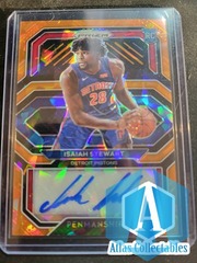 2020-21 Panini Prizm Penmanship Autograph #RP-IST ISIAH STEWART Orange Cracked ICE