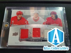 2020-21 Premier Larkin Mantha Bertuzzi Triple Patch Jersey /49