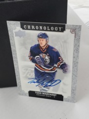 2018-19 Upper Deck Chronology Franchise History Todd Marchant #FH-ED-TM Auto