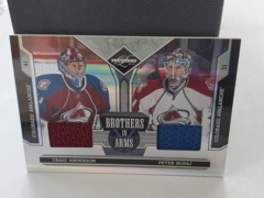 2010-11 Limited Panini Brothers In Arms Jerseys #8 Craig Anderson Peter Budaj 094/199 Avalanche
