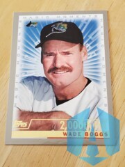 2000 Topps Magic Moments #239 WADE BOGGS 2000th Hit New York Yankees