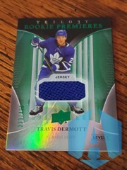 2018-19 Trilogy Rookie Premieres Level 1 Green Jersey #63 Travis Dermott 333/499