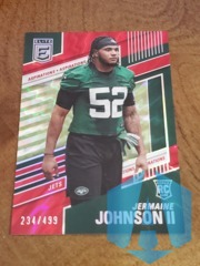 2022 Panini Donruss Elite Red Aspirations Jermaine Johnson II RC  234/499 JETS