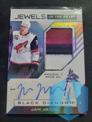 2021-22 Black Diamond Jan Jenik Auto Patch /99 Jewel of the Draft Rookie Rc