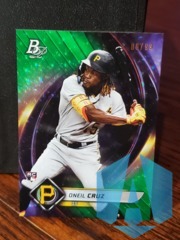2022 Bowman Platinum Oneil Cruz #78 Green Ice Foil Rookie 08/99 Pirates