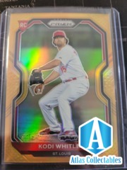 2021 Panini Prizm Kodi Whitley #104 RC /100 GOLD