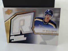 2005-06 SPx Upper Deck Rookie Jersey 1746/1999 Jay McClement #135 Blues