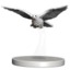 Bird flying 1/1 Overwhelming Swarm miniature MTG token