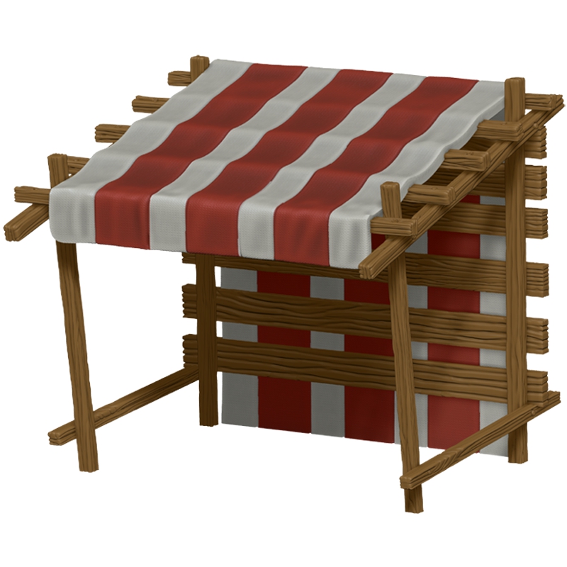 Large Vendor Stall (Red) MERCHANTS ROW