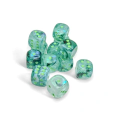 12 Borealis Kelp/Light Green 16mm D6 Dice Block - CHX27795