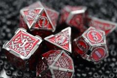 Crossed Swords: Blood Sword - Metal RPG Dice Set