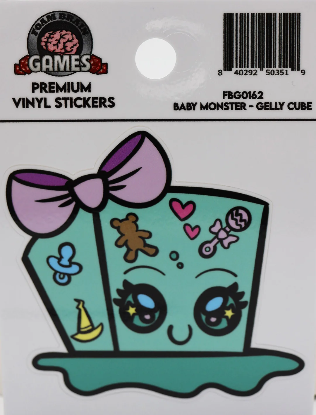 Baby Monster Pin: Gelly Cube