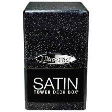 Satin Tower: Glitter Black