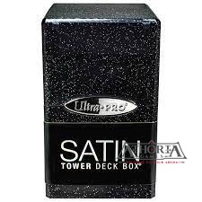 Satin Tower: Glitter Black