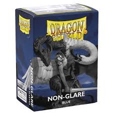 Dragon Shields (100) Matte Blue Non-Glare