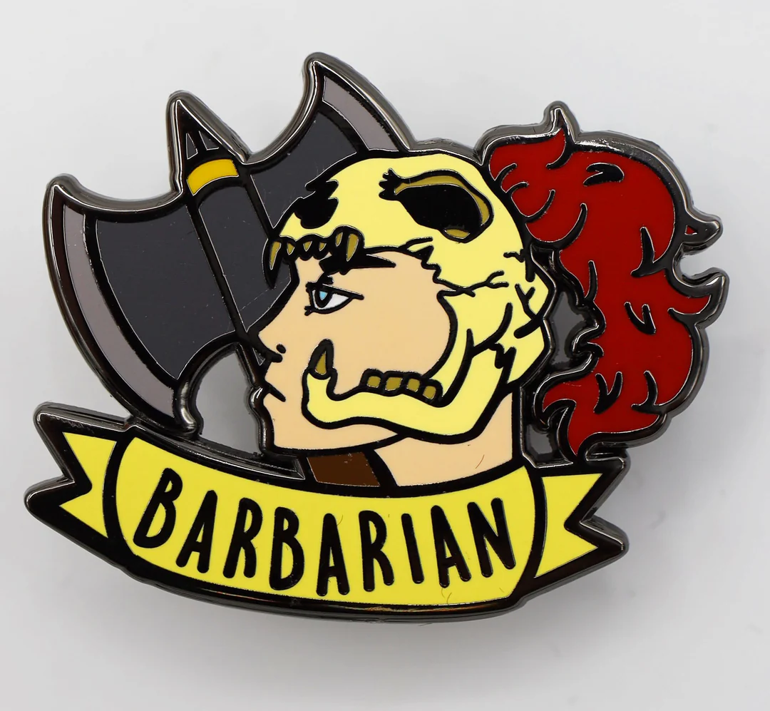 Banner Class Pins: Barbarian