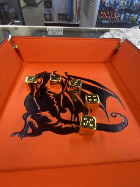 Gold Metal d6s - Set of 5