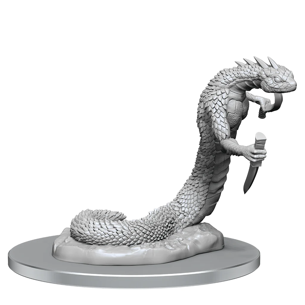 Critical Role Unpainted Miniatures: W04 Serpentfolk & Serpentfolk Ghost