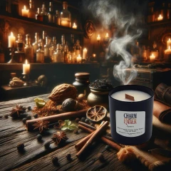 Charm & Ember Candle Co. Tavern - Notes of Leather, Incense, Honey, Tobacco Leaves, and Amber