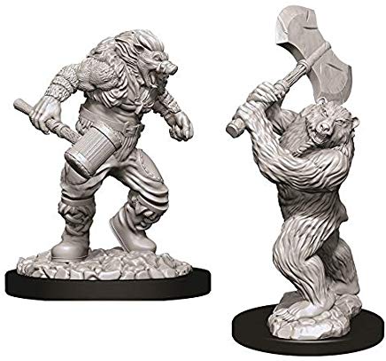 Dungeons & Dragons Nolzur`s Marvelous Unpainted Miniatures: W09 Wereboar & Werebear