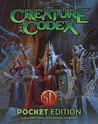 Creature Codex 5E Pocket Edition