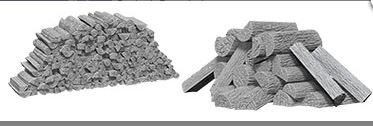 WizKids Deep Cuts Unpainted Miniatures: W10 Piles of Wood