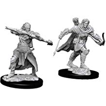 Pathfinder Deep Cuts Unpainted Miniatures: W07 Male Half-Elf Ranger