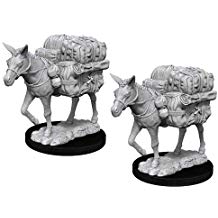 WizKids Deep Cuts Unpainted Miniatures: W07 Pack Mule