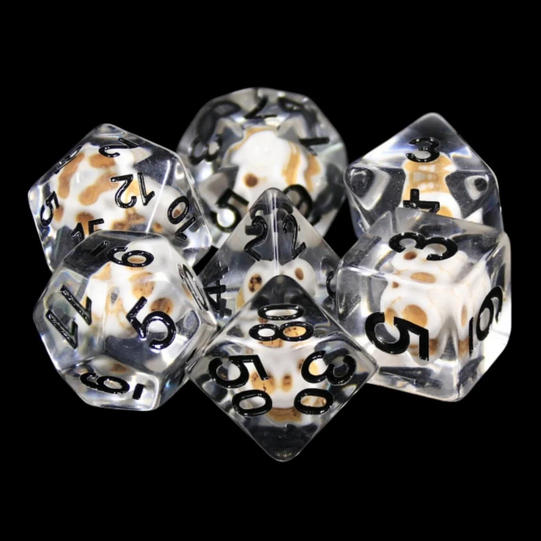 STONE SKULL RPG DICE SET