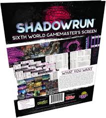 Shadowrun RPG: 6th Edition Gamemaster Screen