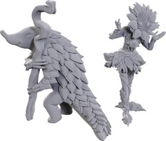 Pathfinder Battles Deep Cuts Unpainted Miniatures: W25 Sunflower Leshy and Fruit Leshy