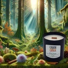 Charm & Ember Candle Co. Elven Forest - Notes of Berry, Green Leaves, Citrus, Fir, and Moss
