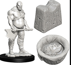 WizKids Deep Cuts Unpainted Miniatures: W06 Executioner & Chopping Block