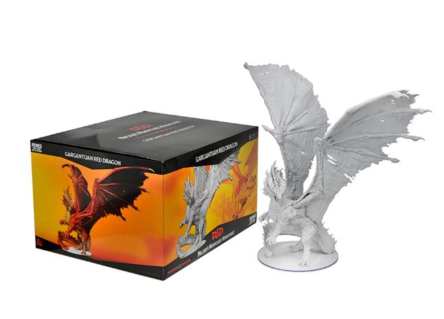 Dungeons & Dragons Nolzur`s Marvelous Unpainted Miniatures: Gargantuan Red Dragon