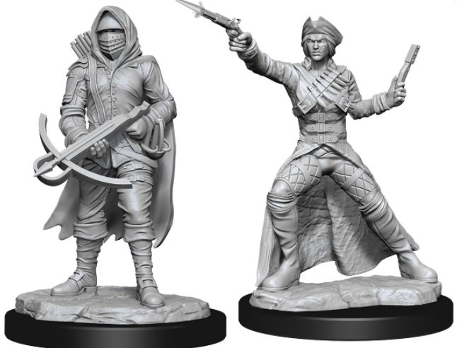 WizKids Deep Cuts Unpainted Miniatures: W15 Bounty Hunter & Outlaw