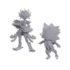 Pathfinder Battles Deep Cuts Unpainted Miniatures: W25 Lotus Leshy and Flytrap Leshy