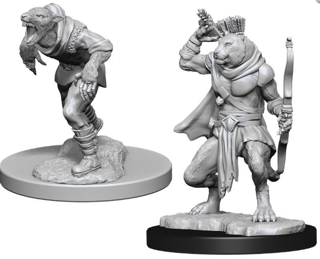 Dungeons & Dragons Nolzur`s Marvelous Unpainted Miniatures: W11 Wererat & Weretiger