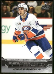 2023-24 Upper Deck Debut Dates #DD21 Arnaud Durandeau