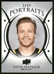 2018-19 Upper Deck UD Portraits #P24 David Pastrnak