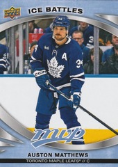 2023-24 Upper Deck MVP Ice Battles #53 Auston Matthews