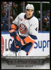 2023-24 Upper Deck Debut Dates #DD6 Samuel Bolduc