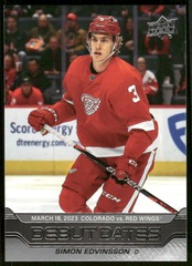 2023-24 Upper Deck Debut Dates #DD20 Simon Edvinsson