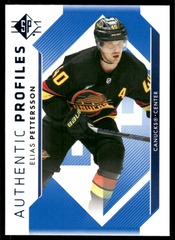 2023-24 SP Authentic Profiles Blue #AP20 Elias Pettersson
