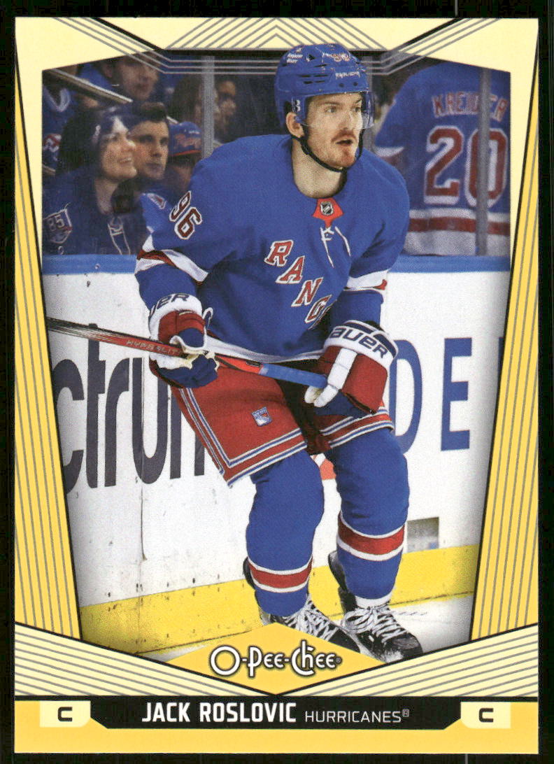 2024-25 O-Pee-Chee Yellow #330 Jack Roslovic